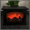 Led fireplace decor display