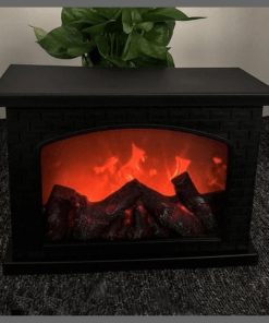 Led fireplace decor display