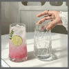6Pcs Unique Diamond Aesthetic Highball Glass