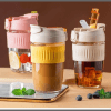 550ml borosilicate glass anti-scalding coffee thermocup