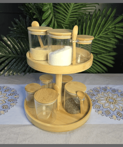 2 Layer Bamboo Lazy Susan