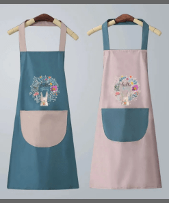 Oil proof and Waterproof Cartoon Apron with waist Wipe Hand