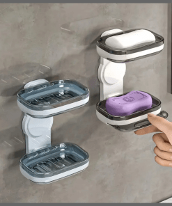 Stylish double-Layer Wall-Mounted Soap Dish