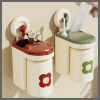 Strong Adhesive Wall Mounted Toothbrush Cup Rack