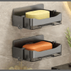 Cute soap holder with hooks and draining tray