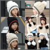 Women's Fleece-Lined and Thickened Knit Pullover Hat