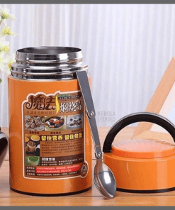 800ml vacuum stainless food flask with a foldable spoon