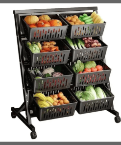 Multi- Functional Steel Vegetable & Fruit Rack