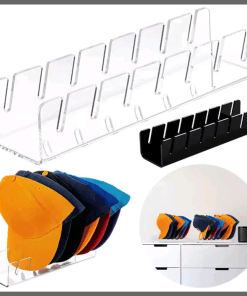 Baseball Cap Display Rack Acrylic Cap Storage Rack With Slots
