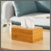 Bamboo Tissue Box Holder