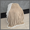 Lambswool Double Sided Throw Blanket