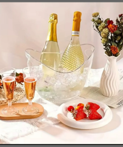4L Portable Acrylic  Ice Bucket
