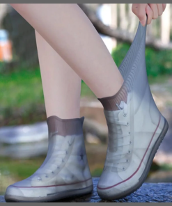 Waterproof Silicone Shoe Cover High Top Rain Boots