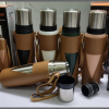 1.2L Camping  thermocup in leather carrier bag
