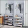 5 Layer strong metallic multipurpose shoe rack