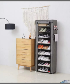 10 Tiers Non-Woven Fabric Shoe Rack Organizer
