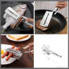 Metallic food tongs