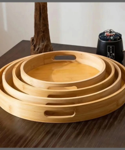 Multifunctional big size 4in1 bamboo tray