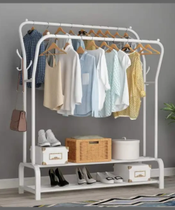 Curved Double Clothes Rack