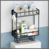 Double layer Over the toilet rack/shelf bathroom organiser