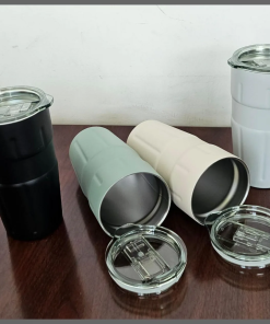 500ml vacuum cup thermocup with transparent lid
