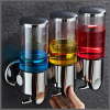 Wall-mounted multi-chamber soap dispenser
