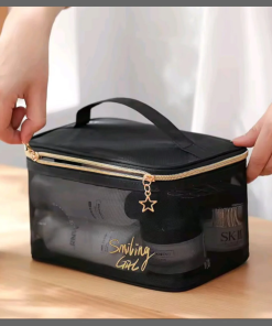 Pretty transparent toiletry bag