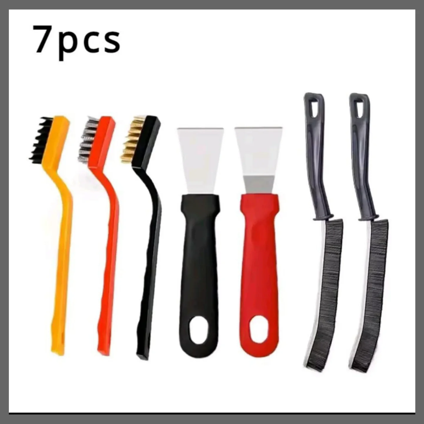 7Pcs Wire Brush & Scraper Cleaning Set - Patamore.co.ke