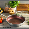 26cm Edenburg Stainless Steel Frying Pan(With Lid)