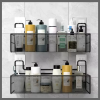 Large Mesh Bathroom rack with self adhesive stickers