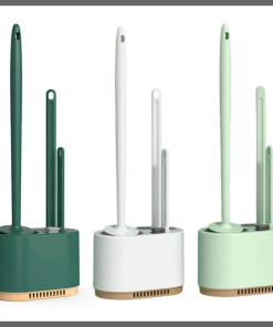 3-in-1 Wall mounted Toilet Brush Cleaning Set