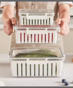 3pcs Stackable Food Storage Containers