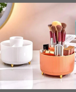 360°Rotating Desktop Makeup Brushes Organizer