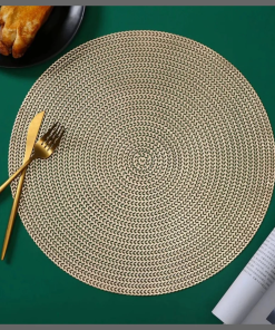 6pcs pvc non-woven table mats