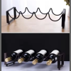 4 Slot Metallic carbon wine holder