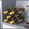 5 Slots Carbon metal wine holder
