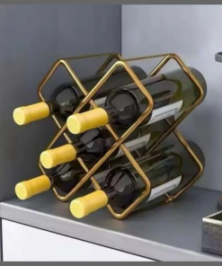 5 Slots Carbon metal wine holder