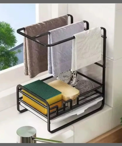 Metallic sink caddy