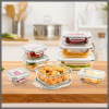 8 pcs Food grade glass lunch box