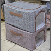 Visible window clothes storage box organizer