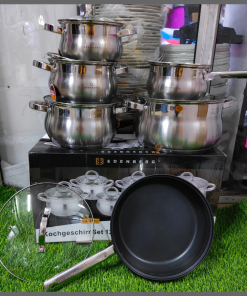 12Pcs  Edenburg stainless cookware set