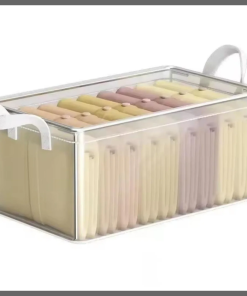 Transparent Folding wardrobe organizer with cover