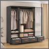 Elegant Heavy Duty Metallic Wardrobe